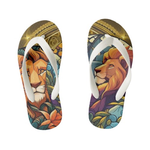 Lion king kids flip flops
