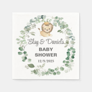 Lion King, Lion Cub baby shower paper napkins. Napkins