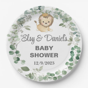 Lion King, Lion Cub baby shower paper plates. Paper Plates