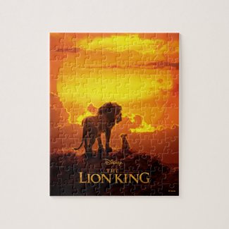 Lion King | Mufasa & Simba At Sunset Jigsaw Puzzle