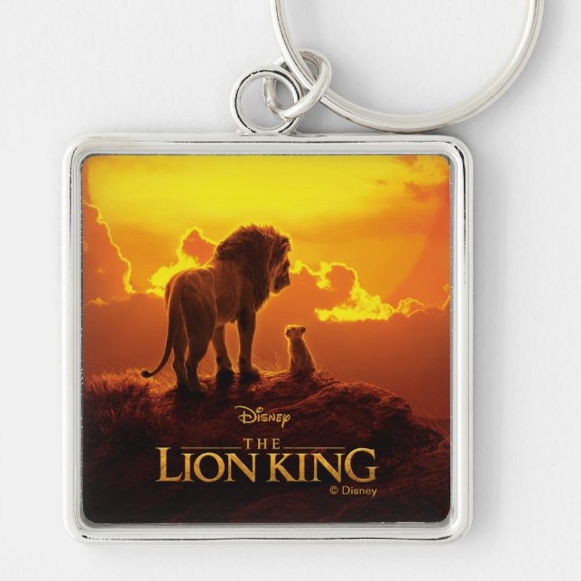 Lion King | Mufasa & Simba At Sunset Keychain (Front)