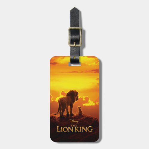 Lion King  Mufasa  Simba At Sunset Luggage Tag