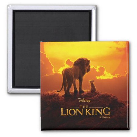 Lion King | Mufasa & Simba At Sunset Magnet