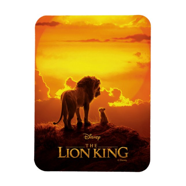 Lion King | Mufasa & Simba At Sunset Magnet (Vertical)