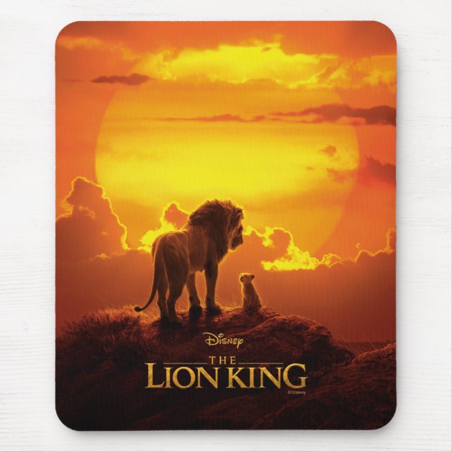 Lion King | Mufasa & Simba At Sunset Mouse Pad (Front)