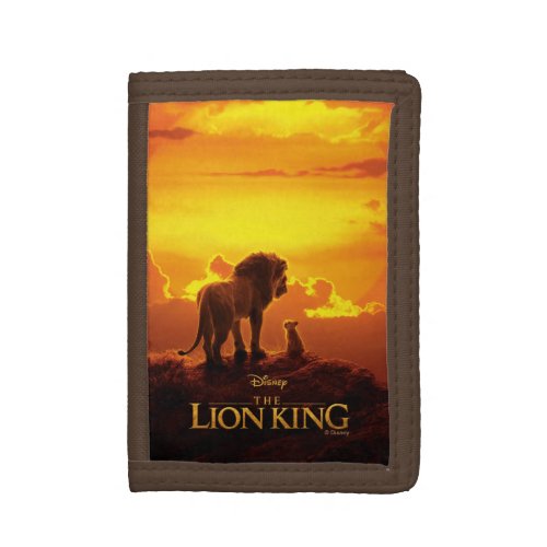 Lion King  Mufasa  Simba At Sunset Trifold Wallet