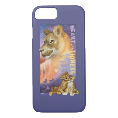 Lion King  Nala and Simba Collage Graphic iPhone 87 Case