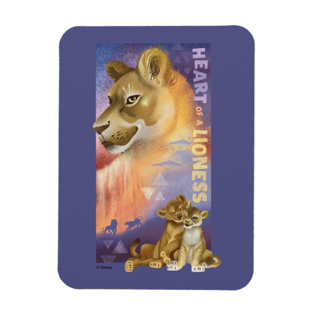 Lion King | Nala and Simba Collage Graphic Magnet (Vertical)