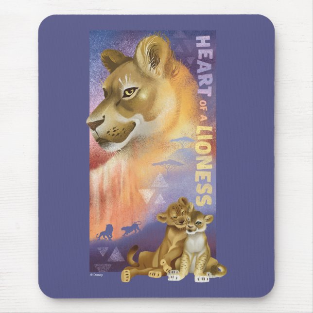 Lion King | Nala and Simba Collage Graphic Mouse Pad (Front)