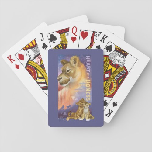 Lion King  Nala and Simba Collage Graphic Poker Cards