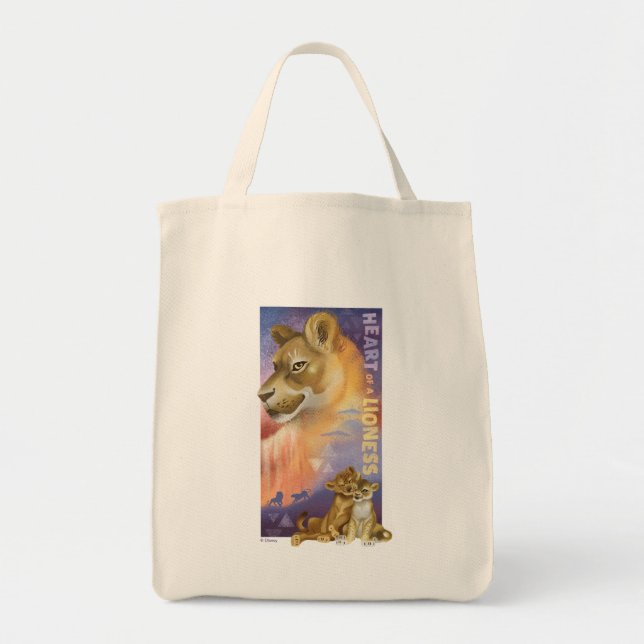 Lion King | Nala and Simba Collage Graphic Tote Bag (Front)