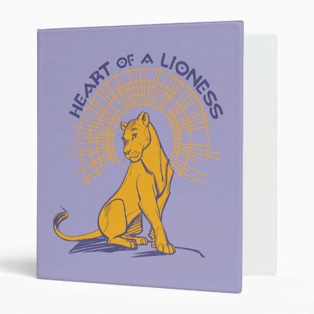 Lion King | Nala "Heart of A Lioness" 3 Ring Binder (Front/Inside)