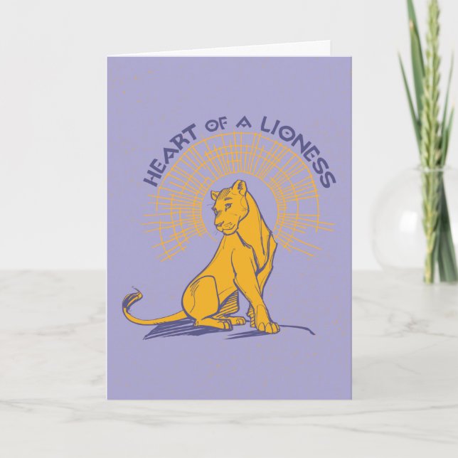 Lion King | Nala "Heart of A Lioness" Card (Front)
