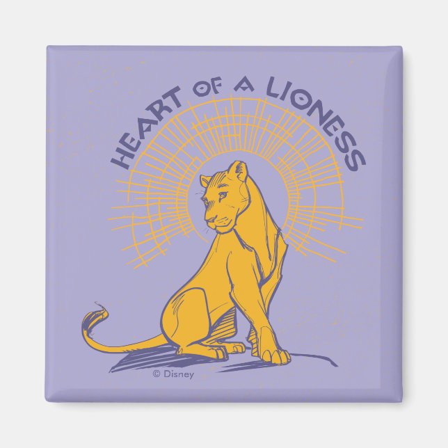 Lion King | Nala "Heart of A Lioness" Magnet (Front)