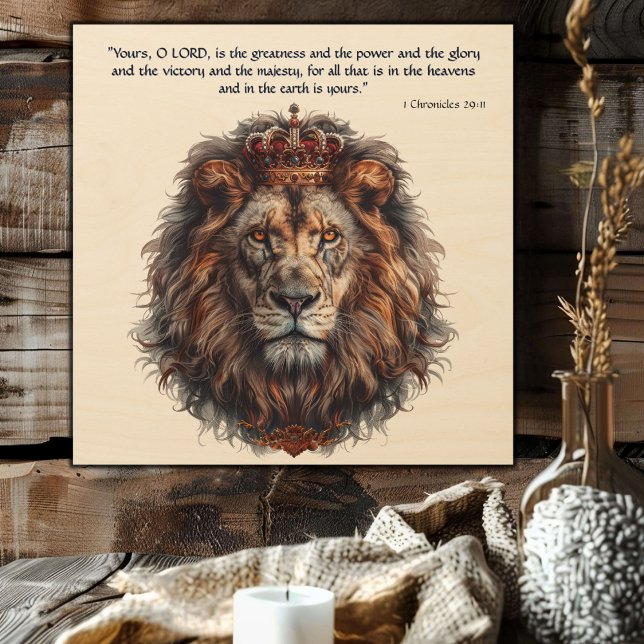 Lion King of Creation Wood wall art (Creator Uploaded)