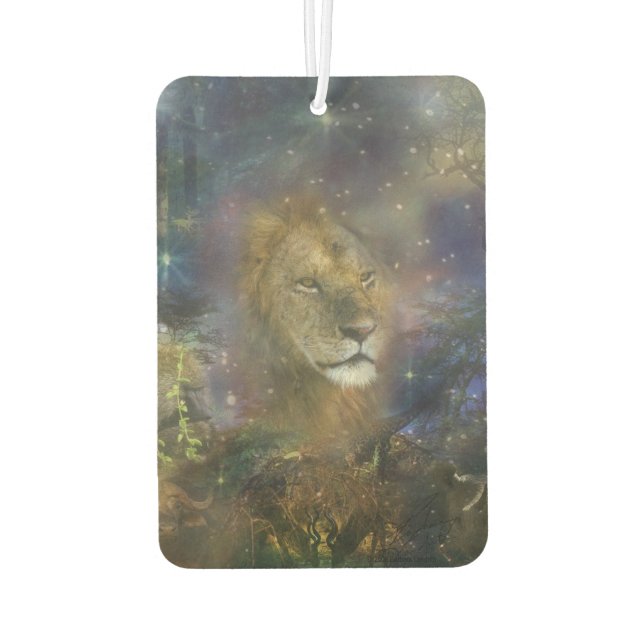 Lion King of Jungle Beasts Air Freshener (Back)
