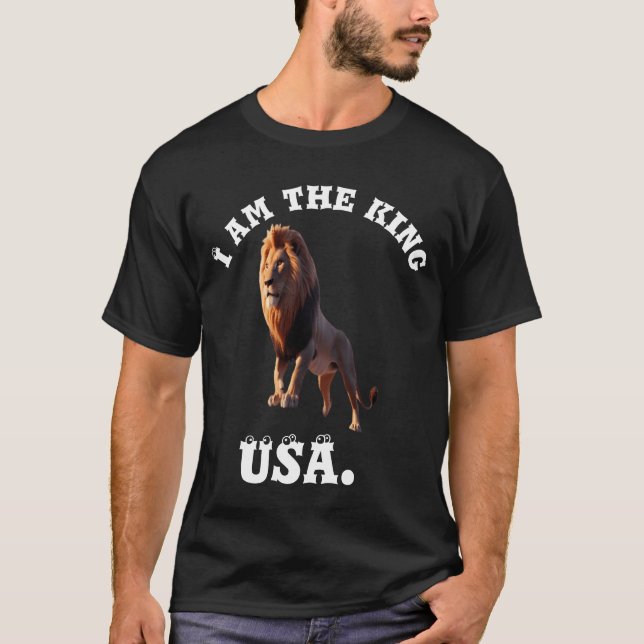 Lion  King of savanna T-Shirt (Front)