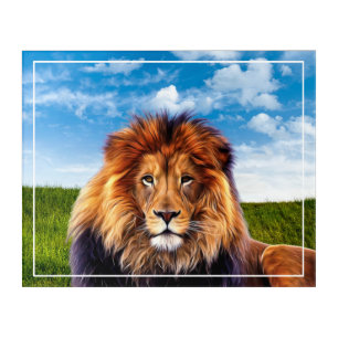 Lion King of the Forest Art-15475 Acrylic Print