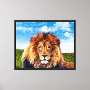 Lion King of the Forest Art-15475 Canvas Print