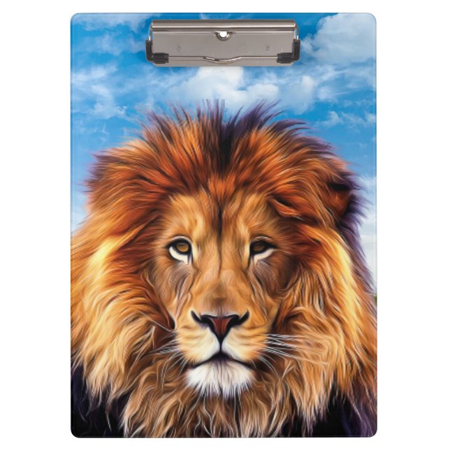 Lion King of the Forest Art-15475 Clipboard (Front)