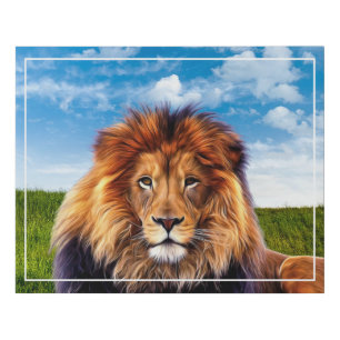 Lion King of the Forest Art-15475 Faux Canvas Print
