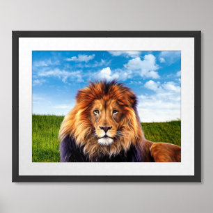Lion King of the Forest Art-15475 Framed Art