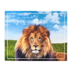Lion King of the Forest Art-15475 Metal Print