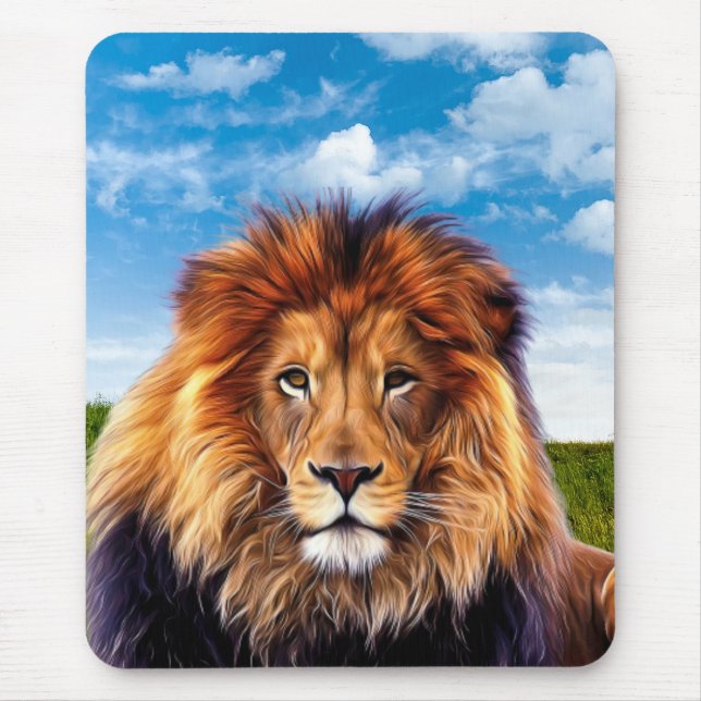 Lion King of the Forest Art-15475 Mouse Pad (Front)