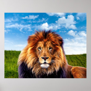 Lion King of the Forest Art-15475 Poster
