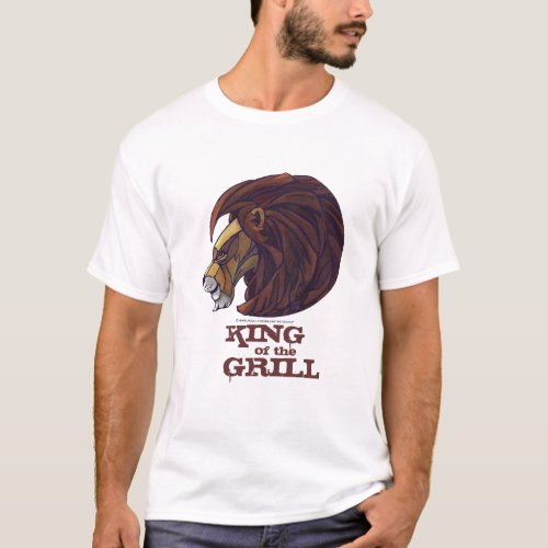 Lion King of the Grill Mens Light T_Shirt