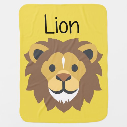 Lion King of the Jungle Baby Blanket