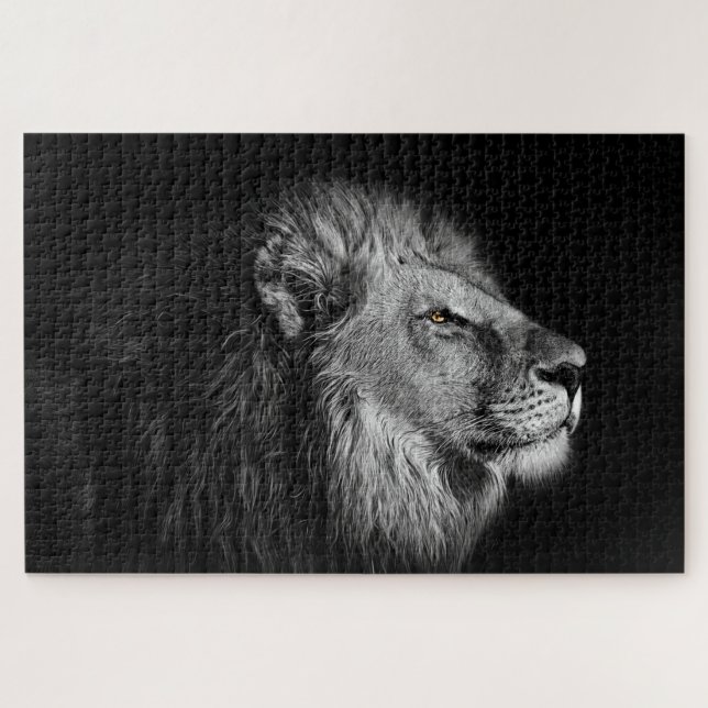 "Lion King of the Jungle Jigsaw Puzzle (Horizontal)