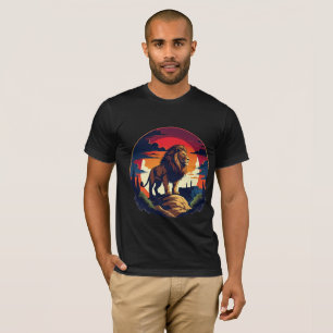 Lion King of the Jungle T-Shirt Bold Men’s Gift 