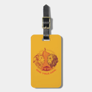 Lion King "One True King" Simba & Scar Sketch Luggage Tag