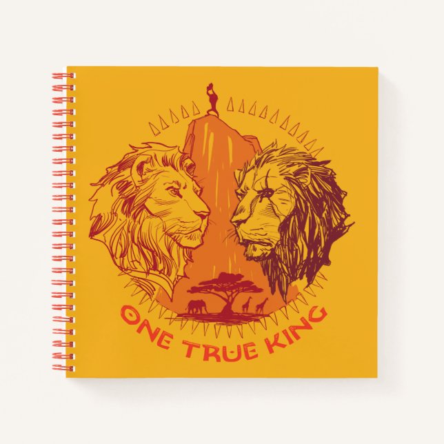 Lion King | "One True King" Simba & Scar Sketch Notebook (Front)