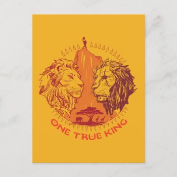 Lion King | "one True King" Simba & Scar Sketch Postcard by lionking at Zazzle