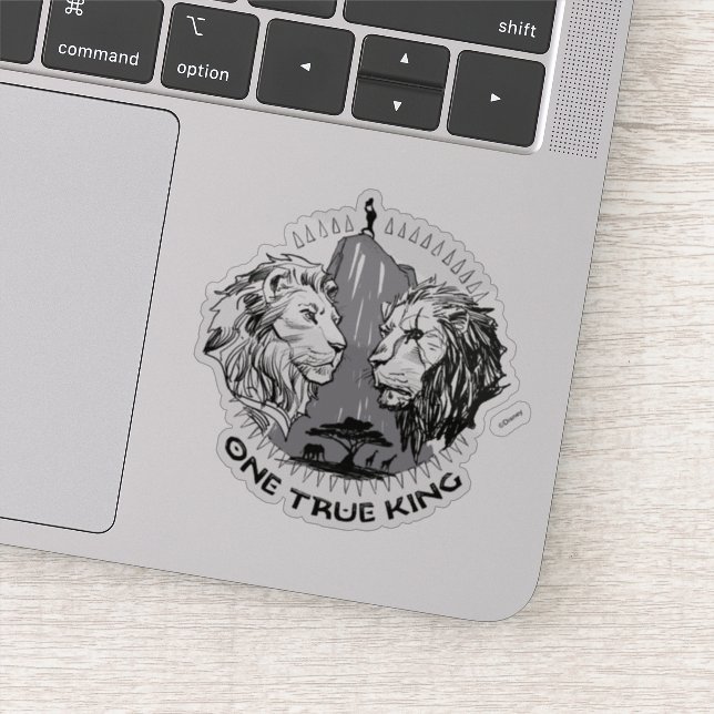 Lion King | "One True King" Simba & Scar Sketch Sticker (Detail)