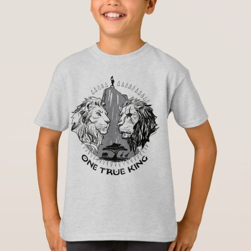 Lion King  One True King Simba  Scar Sketch T_Shirt