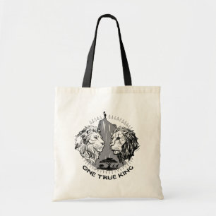 Lion King "One True King" Simba & Scar Sketch Tote Bag