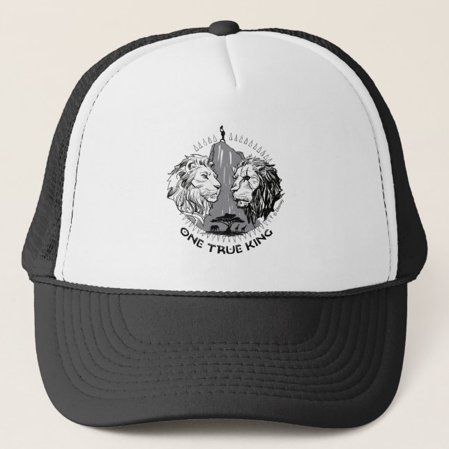 Lion King | "One True King" Simba & Scar Sketch Trucker Hat (Front)