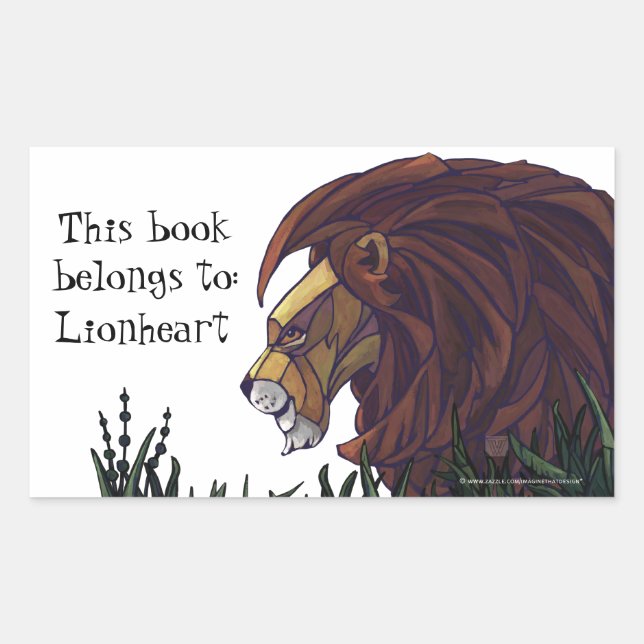 Lion King Personalized Bookplate (Front)