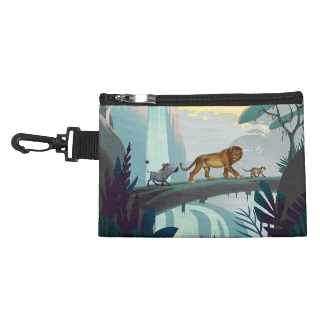 Lion King, Pumbaa, Simba, & Timon Crossing Log Messenger Bag, Zazzle