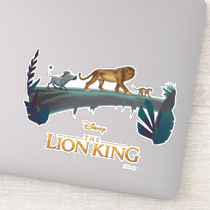 Lion King Pumbaa, Simba, & Timon Crossing Log Sticker