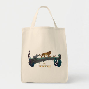 Lion King Pumbaa, Simba, & Timon Crossing Log Tote Bag