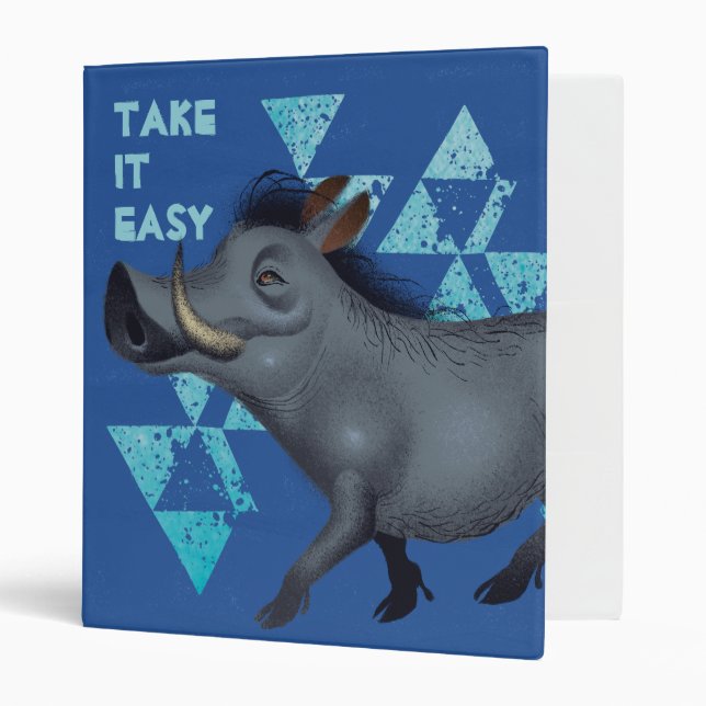Lion King | Pumbaa The Warthog 3 Ring Binder (Front/Inside)