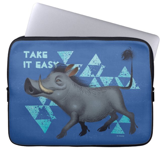 Lion King | Pumbaa The Warthog Laptop Sleeve (Front)