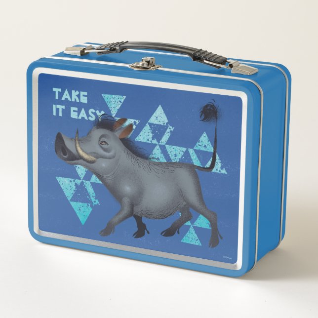 Lion King | Pumbaa The Warthog Metal Lunch Box (Front)