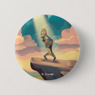Lion King   Rafiki Presenting Simba Graphic Button
