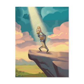Lion King | Rafiki Presenting Simba Graphic Postcard