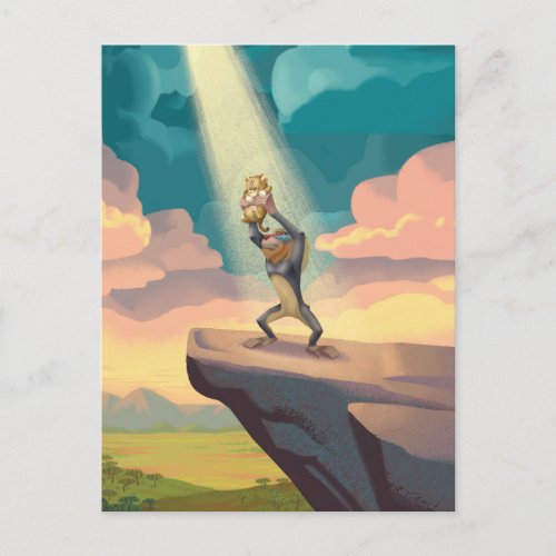 Lion King  Rafiki Presenting Simba Graphic Postcard